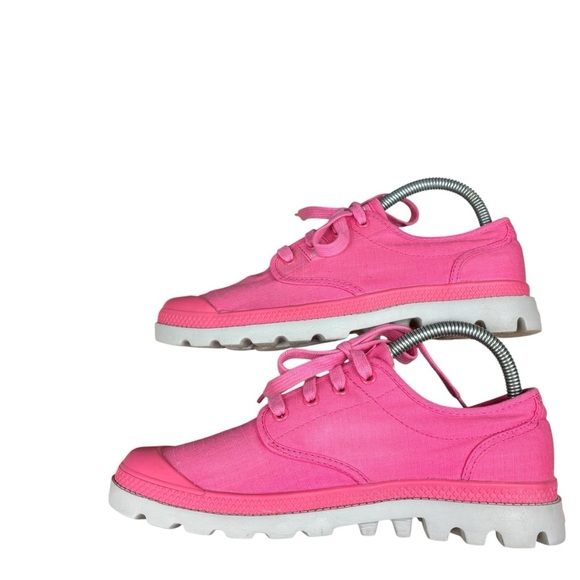 Palladium Pampa Oxford Hot Pink Sneakers DriLex Sweat Control Breathability Sz 9 - Picture 4 of 9